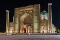 View of Sher-Dor Madrasah in Samarkand, Uzbekistan