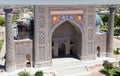 View of Sher Dor Medressa - Registan - Samarkand Royalty Free Stock Photo