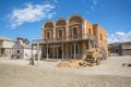 View at the Sheriffs office building on Oasys - Mini Hollywood, a Spanish Western-styled theme park, Western cowboys scenario, old Royalty Free Stock Photo