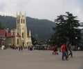 A view of Shimla, the capital city of Himachal Pradesh, India