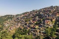 View of Shimla town in northern India.