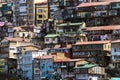 View of Shimla town in northern India.