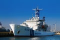 A view of the ship of the Japan Coast Guard in Japan