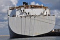 View of Ship Stern at port on river in Fremantle