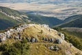 View of The Shipka Pass, Balkan Mountains, Bulgarka Nature Park, Bulgaria Royalty Free Stock Photo