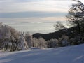 View from Shipka Pass (Bulgaria) Royalty Free Stock Photo