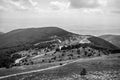 View of Shipka Pass from Buzludzha Peak. Royalty Free Stock Photo