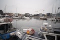 view of ships int port of Tromso, Norway