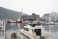 view of ships int port of Tromso, Norway Royalty Free Stock Photo