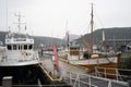 view of ships int port of Tromso, Norway