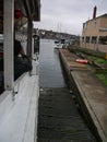 view from the shipside to the water Royalty Free Stock Photo