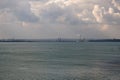 View of the shipyard Bay in Kerch Royalty Free Stock Photo