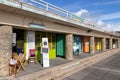 WORTHING, WEST SUSSEX/UK - NOVEMBER 13 : View of shops along the seafront in Worthing West Sussex on November 13, 2018. One