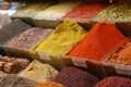 View of the shops of different products in the Grand Bazaar, in Istanbul Turkey Royalty Free Stock Photo