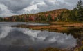 A Cloudy Fall Day on a Lake in Maine