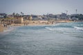 View from the shore of the Mediterranean Sea on Old Jaffa, Tel Aviv, Israel. Royalty Free Stock Photo