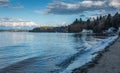 Dash Point Shoreline Landscape Royalty Free Stock Photo