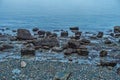 Shoreline Rocks At Low Tide