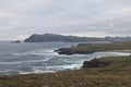 View showing headlands and shoreline on Dingle Peninsula