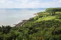 The English Coast at Fairlight, near Hastings, East Sussex, England. Royalty Free Stock Photo