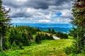 View of the Shuswap Highlands in central British Columbia