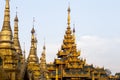 View Of Shwedagon Pagoda On Singuttara Hill In The Center Of Yangon (Rangoon), Myanmar. Royalty Free Stock Photo