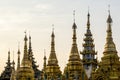 View Of Shwedagon Pagoda On Singuttara Hill In The Center Of Yangon (Rangoon), Myanmar. Royalty Free Stock Photo