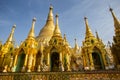 View Of Shwedagon Pagoda On Singuttara Hill In The Center Of Yangon (Rangoon), Myanmar. Royalty Free Stock Photo