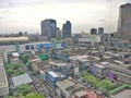View of Siam Square, Bangkok from 18th floors building Royalty Free Stock Photo