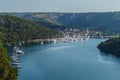 View from Sibenik bridge. Croatia.