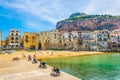 View of the sicilian city Cefalu, Italy