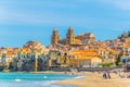 View of the sicilian city Cefalu, Italy