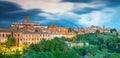View on Siena, a beautiful medieval town in Tuscany, with view of the Dome Royalty Free Stock Photo