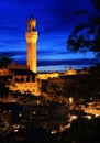 Siena city Italy at night Royalty Free Stock Photo