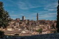 View of Siena and Torre del Manja Tower Royalty Free Stock Photo