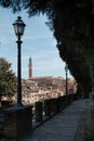 View of Siena and Torre del Manja Tower Royalty Free Stock Photo