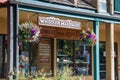 View of sign Whistler Hardware Store in Whistler Village