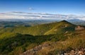 View of the Sikhote-Alin Mountains in the evening. Royalty Free Stock Photo