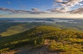 View from the Sikhote-Alin mountains to the coast. Royalty Free Stock Photo