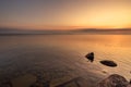 View of Simcoe lake during sunrise Royalty Free Stock Photo