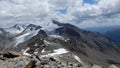 View on the Similaun Peak in Southtyrol Royalty Free Stock Photo