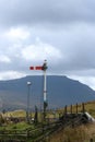 Countryside semaphore railway signal, Blea Moor Royalty Free Stock Photo