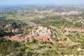 View of Sintra town and its surroundings from top of the Moorish Castle, Portugal, Europe Royalty Free Stock Photo