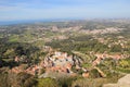 View of Sintra town from the top of the Moorish Castle, Portugal, Europe Royalty Free Stock Photo