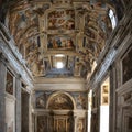 A view of the Sistine Chapel in the Vatican Royalty Free Stock Photo