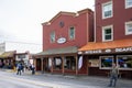 View of Sitka`s historic main street Royalty Free Stock Photo