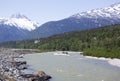 Alaska`s Skagway River Royalty Free Stock Photo