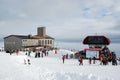 View on the Skalnate Pleso Station in the High Tatras, Slovakia Royalty Free Stock Photo