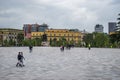 View of Skanderbeg Square in Tirana downtown