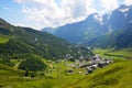 Breuil-Cervinia in Aosta valley, Italy.